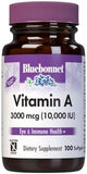 Bluebonnet Nutrition, Vitamin A, 3,000 mcg (10,000 IU), 100 Softgels