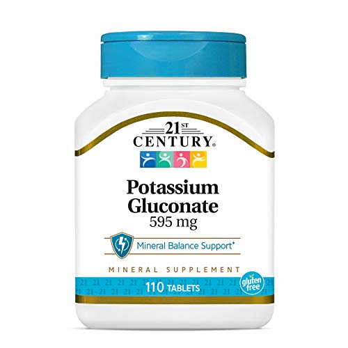 21st Century Potassium Gluconate - 110 Tablets (595mg)