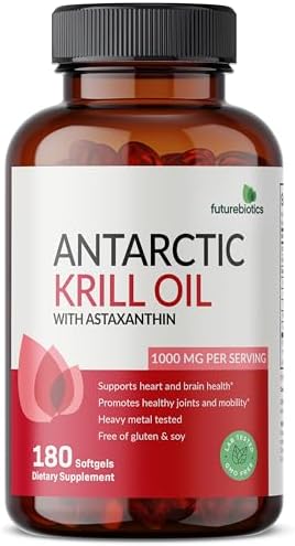 Futurebiotics, Antarctic Krill Oil with Astaxanthin, 1,000 mg, 180 Softgels (500 mg Per Softgel)