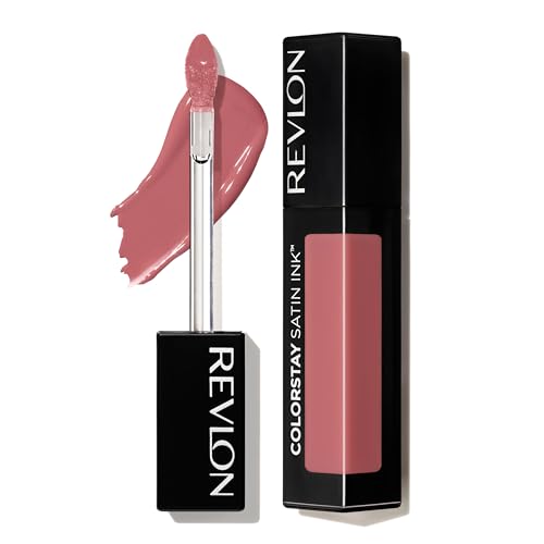 Revlon ColorStay Satin Ink Crown Jewels Lipstick 37 Majestic Rose, Lasting Liquid Lip