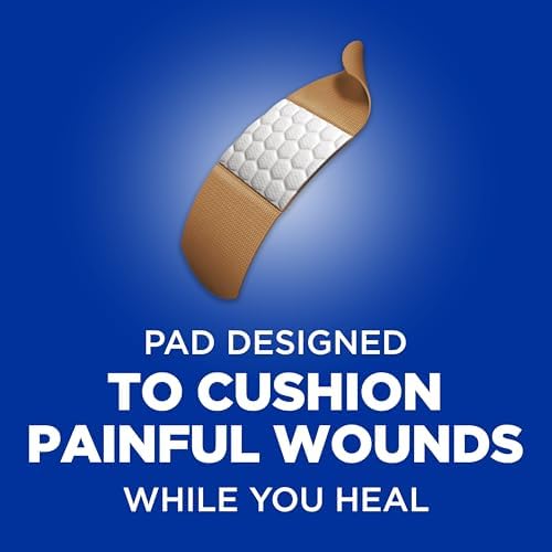 Band-Aid - Flexible Fabric Adhesive Bandages for Wound Care and First Aid, All One Size
