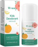 Natural Deodorant for Kids & Teens - Aluminum-Free, Alcohol-Free, Hypoallergenic, 24H Odor Protection