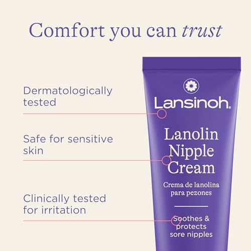 Lansinoh Lanolin Nipple Cream - Breastfeeding Support 2.82oz