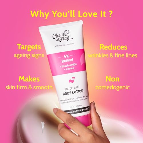 Chemist at Play Anti-Aging Body Lotion with 4% Retinol, Niacinamide & Zemea 200ml