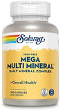 Solaray Mega Multi Mineral (Iron-Free) - 100 Capsules