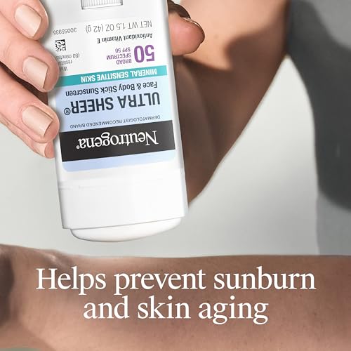 Neutrogena Ultra Sheer Mineral Face & Body Stick SPF 50 - Multi-Purpose Sunscreen