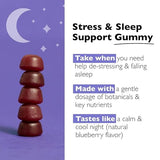 RESCUE PLUS Sleep & Stress Support Gummies with Melatonin & Ashwagandha, 60 Count
