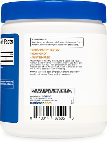 Nutricost L-Citrulline Malate 300g: Enhanced Performance & Recovery