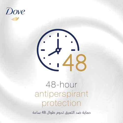Dove Women Antiperspirant Deodorant Roll-On - Original, 48H Protection, Alcohol-Free, 50ml (Pack of 2)