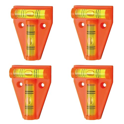 4-Piece Mini Spirit Level Set for Caravan and Motorhome Leveling