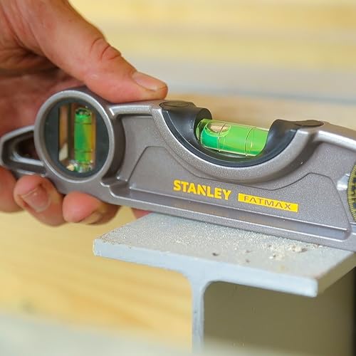 STANLEY FATMAX Pro Torpedo Magnetic Level - 250mm for Accurate Measuring