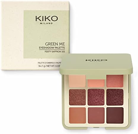 KIKO Milano Green Me Eyeshadow Palette - 9 Multi-Finish Shades