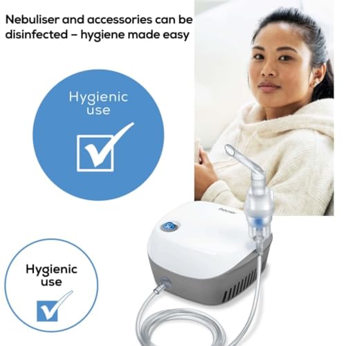 Beurer IH18 Home-Use Nebuliser - Electric Inhaler for Adults & Children