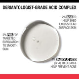 Neutrogena Stubborn Texture Daily Acne Facial Cleanser, Salicylic Acid + Glycolic & Polyhydroxy Acids, Fragrance-Free, 6.3 fl. oz