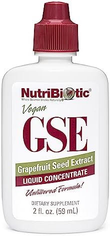 NutriBiotic, Vegan GSE, Grapefruit Seed Extract, Liquid Concentrate, 100 mg, 4 fl oz (118 ml)