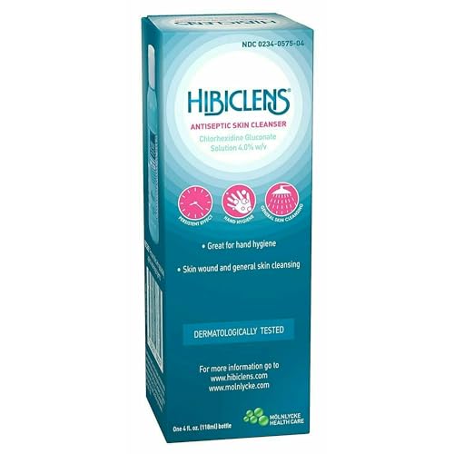 Hibiclens Skin Cleanser - 4 oz (3 Pack) - Antimicrobial & Antiseptic - Travel & Home Use