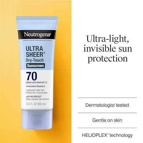 Neutrogena Ultra Sheer Dry-Touch Sunscreen Lotion SPF 70 - 3 fl. oz (Pack of 3)