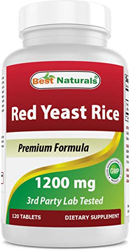 Best Naturals Red Yeast Rice 1200mg, 120 Tablets