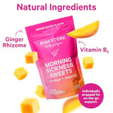 Pink Stork Morning Sickness Relief Sweets - Organic Ginger Mango (30 Lozenges)