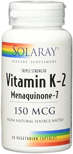 Solaray Vitamin K2 (MK-7) Triple Strength - 30 Vegetarian Capsules
