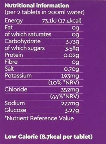 O.R.S Hydration Tablets with Electrolytes - Vegan, Gluten & Lactose Free - Natural Blackcurrant Flavour - 36 Tablets (Pack of 3 x 12)