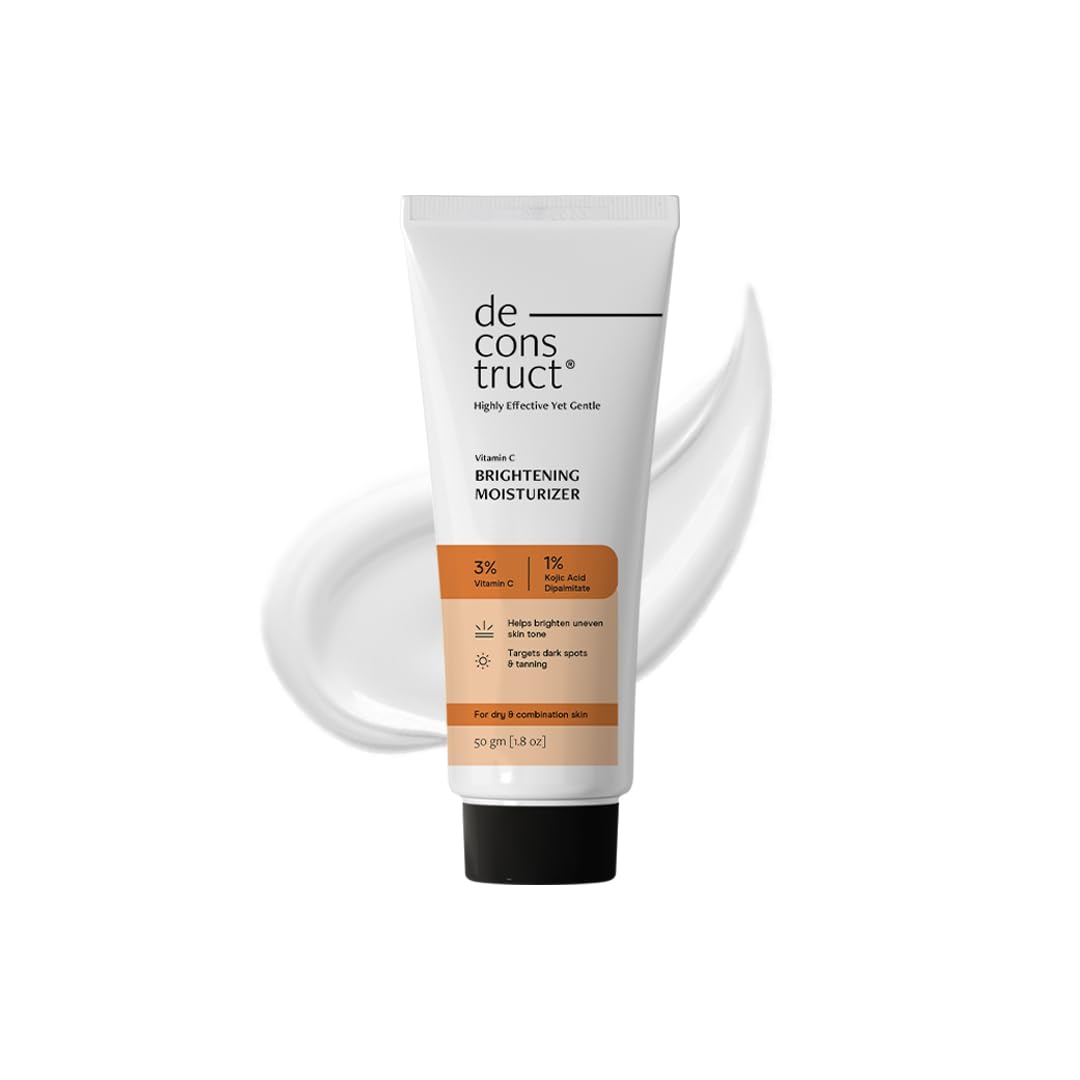 Deconstruct Niacinamide Brightening Face Cream - 5% Niacinamide + 1% Kojic Acid + Vitamin C & E - Dark Spot Corrector for Uneven Skin Tone - 50gm