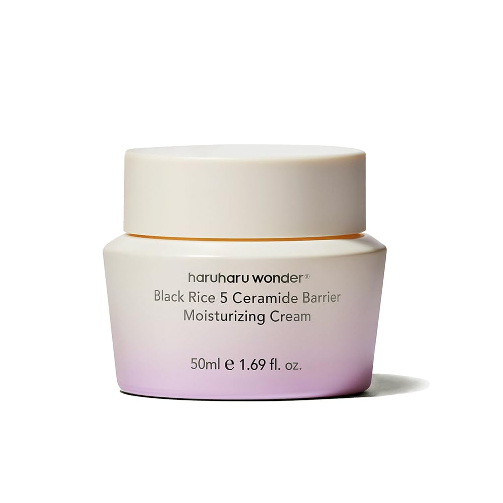 HARUHARU wonder Black Rice 5 Ceramide Barrier Moisturizing Cream, Daily Skin Barrier Care, Long-Lasting Hydration, Soothing & Nourishing, Ceramide Capsules, Korean Skincare 50ml