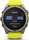 Garmin Fenix 8 Solar Sapphire Titanium Smartwatch - Amp Yellow/Graphite