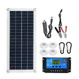 20W Eacam Flexible Solar Panel Kit - 12V USB Controller for RV & Phone
