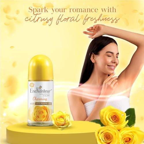 Enchanteur Charming Roll-On Antiperspirant: 48-Hour Protection (50ml)
