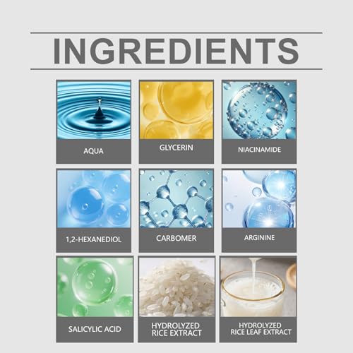 Exfoliant Rice Ampoule - Pore Minimizer & Blackhead Remover with Niacinamide, PHA & Salicylic Acid | Brightening Serum for Oily Skin