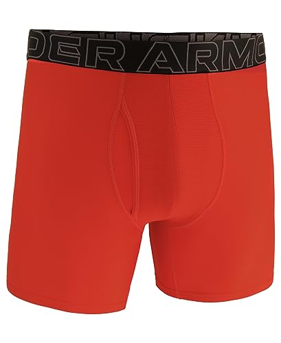 Under Armour Men's Tech 1-Pack Boxer Brief – 6" Inseam for All-Day Comfort