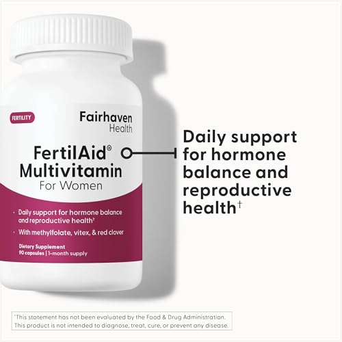 Fairhaven Health FertilAid for Women - 90 Veggie Caps, Fertility Support Supplement