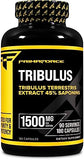 Primaforce Tribulus Terrestris 1500mg Extract - 180 Capsules, 90 Servings Herbal Supplement for Vitality