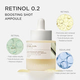 SKIN1004 Madagascar Centella Retinol 0.2 Boosting Shot Ampoule - 30 ml
