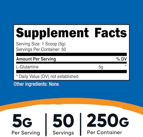Nutricost L-Glutamine 250g: Muscle Recovery & Gut Health Support