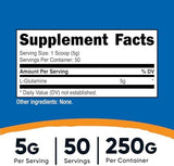 Nutricost L-Glutamine 250g: Muscle Recovery & Gut Health Support