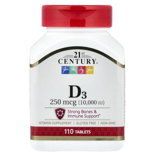 21st Century D3 10,000 IU - 110 Tablets | High-Potency Vitamin D