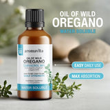 Oregavit Wild Oregano Oil Water Soluble - Natural Vegan Herbal Supplement for Digestive, Immune & Respiratory Health (1.7 fl.Oz/50ml)