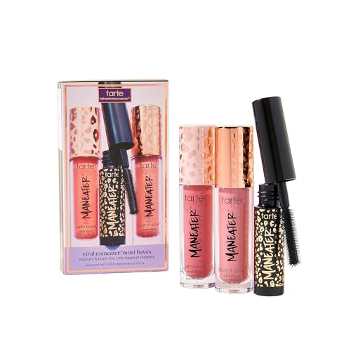 Tarte Viral Maneater Must-Haves Mascara & Blush Trio - Pink & Pink Coral - Travel Size