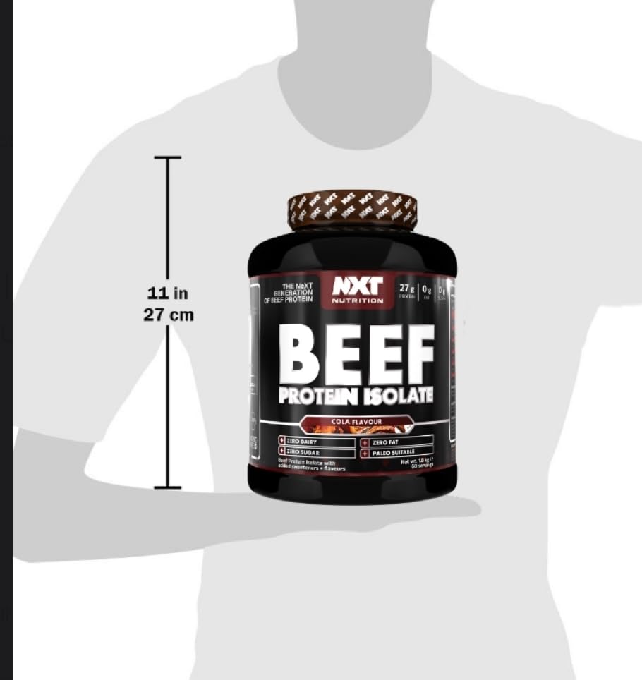 Beef Protein Isolate – High-Quality Protein with Amino Acids – 1.8kg, Cherry Cola Flavor