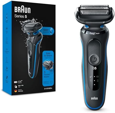 Braun Series 5 51-B1000s Electric Shaver - Wet & Dry, Rechargeable