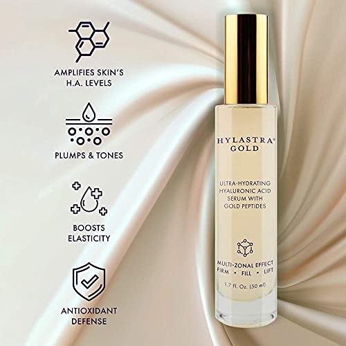 Purity Products Hylastra Gold Hyaluronic Acid Serum with Gold Peptides & Vitamins
