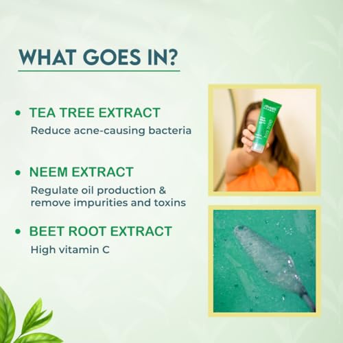 Jovees Tea Tree Oil Control Face Wash for Oily & Sensitive Skin