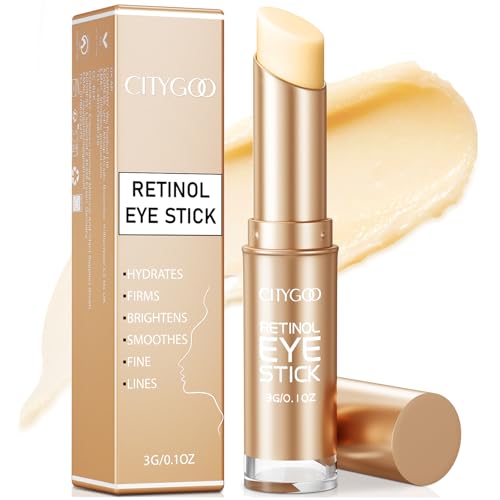 CityGoo Retinol Eye Stick with Collagen & Hyaluronic Acid for Puffiness, Dark Circles & Anti-Aging