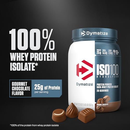 Dymatize ISO100 Hydrolyzed Whey Isolate - Fast-Absorbing Protein Powder