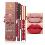 YOUNG VISION Liquid Lipstick & Lip Liner Combo Set - Matte Lip Contour Kit