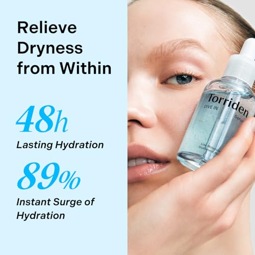 Torriden DIVE IN Hyaluronic Acid Serum 50ml - Deep Hydration Korean Facial Serum with Panthenol & Allantoin