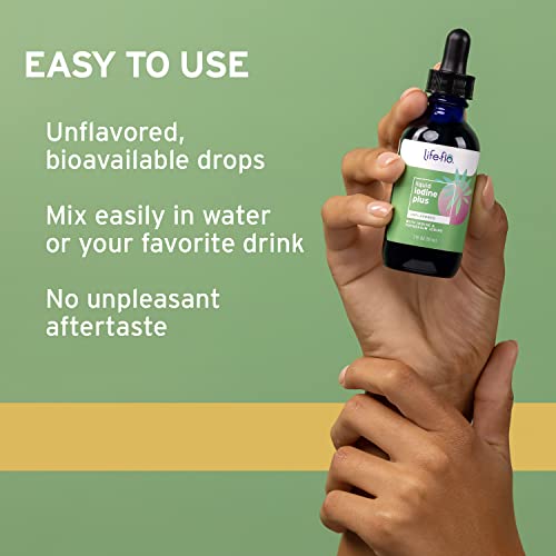 Life-flo Liquid Iodine Plus - 2oz (59ml) for Thyroid Support