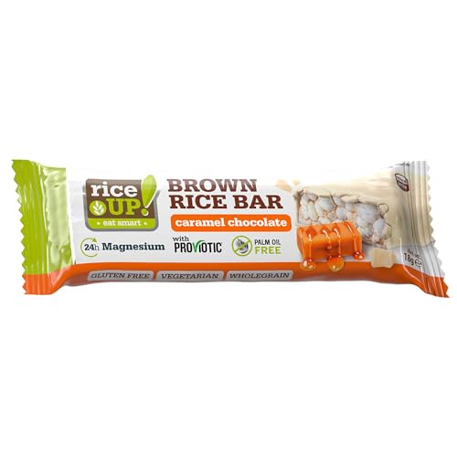 Rice Up Caramel White Chocolate Rice Bar - 20 Packs of 18g Indulgent Treats